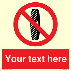 Custom Do Not Change Grinding Wheel Sign